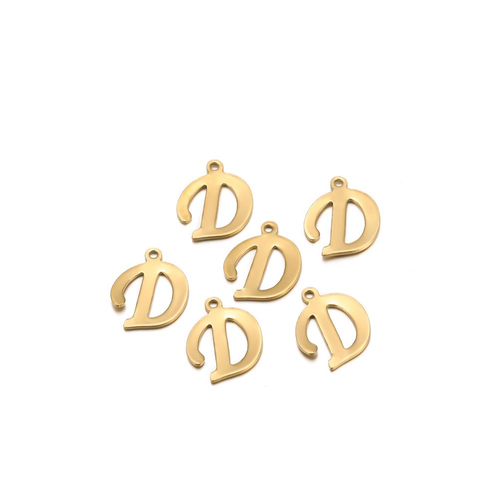 30pcs Stainless Steel A-Z 26 Cursive Font Letter Pendant Alphabet Charms Necklace Pendant DIY Jewelry Bracelet Making Earrings