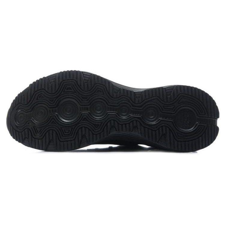 Li Ning YueYing Element Cushioning Slip Resistant Breathable Low top Marathon Running Shoes Men's Black ARHT047-2