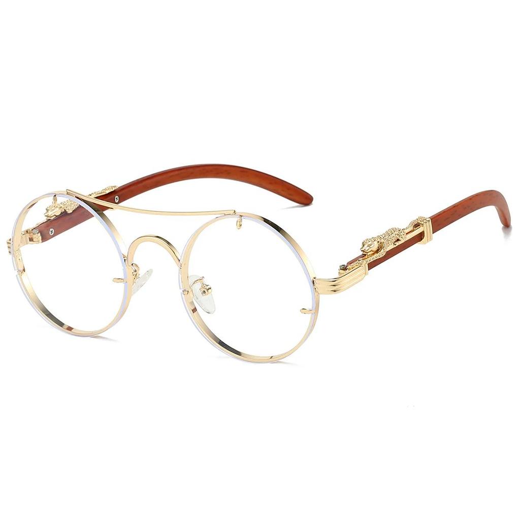 Unisex Vintage Okrągłe Okulary Przeciwsłoneczne Męskie Modne Podwójny Most Wielokolorowe Odcienie Damskie Retro Trendy Marka Luksusowy Projekt Okulary Przeciwsłoneczne