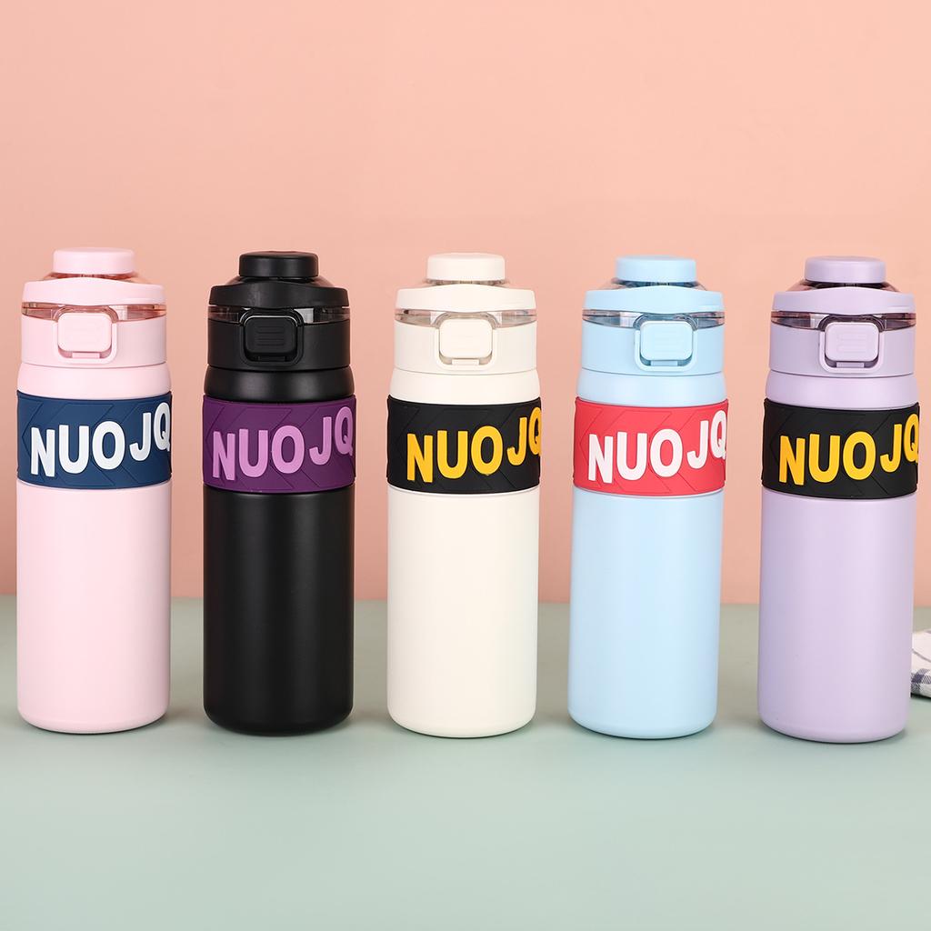 New Stainless Double SJump Cup Double Vacuum Big Cap Straight Drink Cup Stylish Portable Thermos Cup Durable Durable