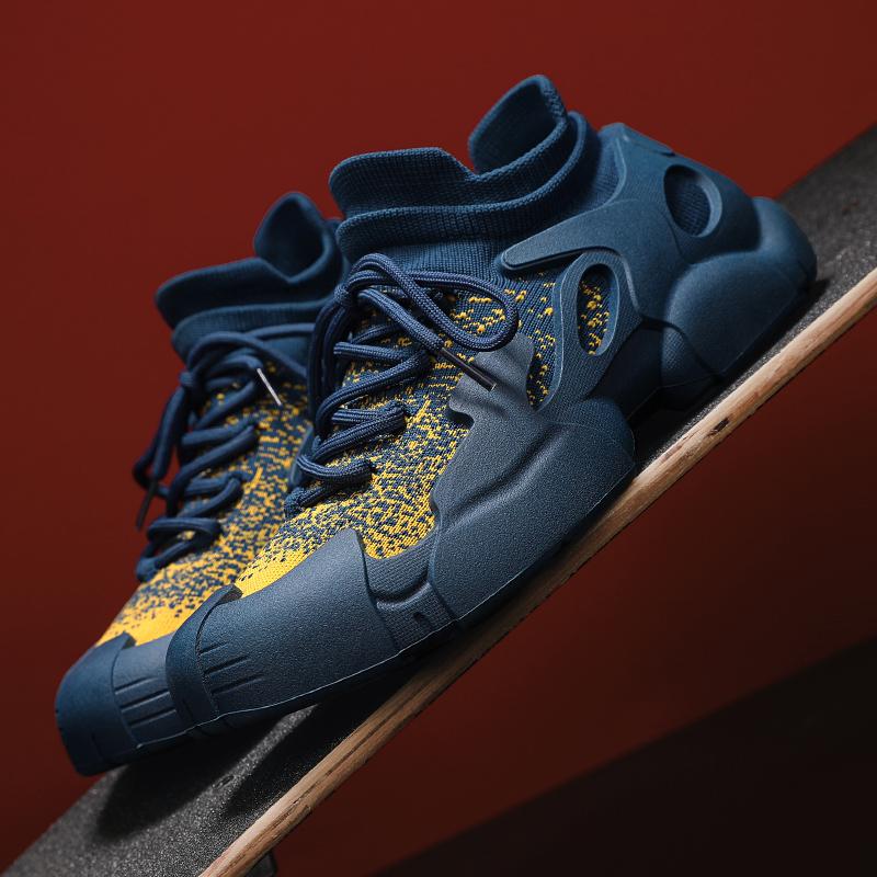 High-top Socks Shoes Octopus Breathable Mesh Men Sneakers Comfortable Thick Sole Running Sports Shoes Trend Walking Footwear