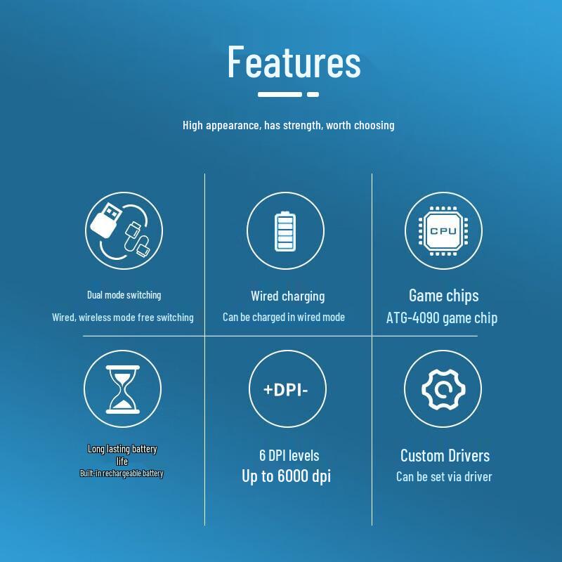 Dareu EM905PRO Dual Mode Gaming Mouse