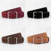 Minimalist Leather Waist Belt For Women With Zinc Alloy Buckle For Business And Casual Style