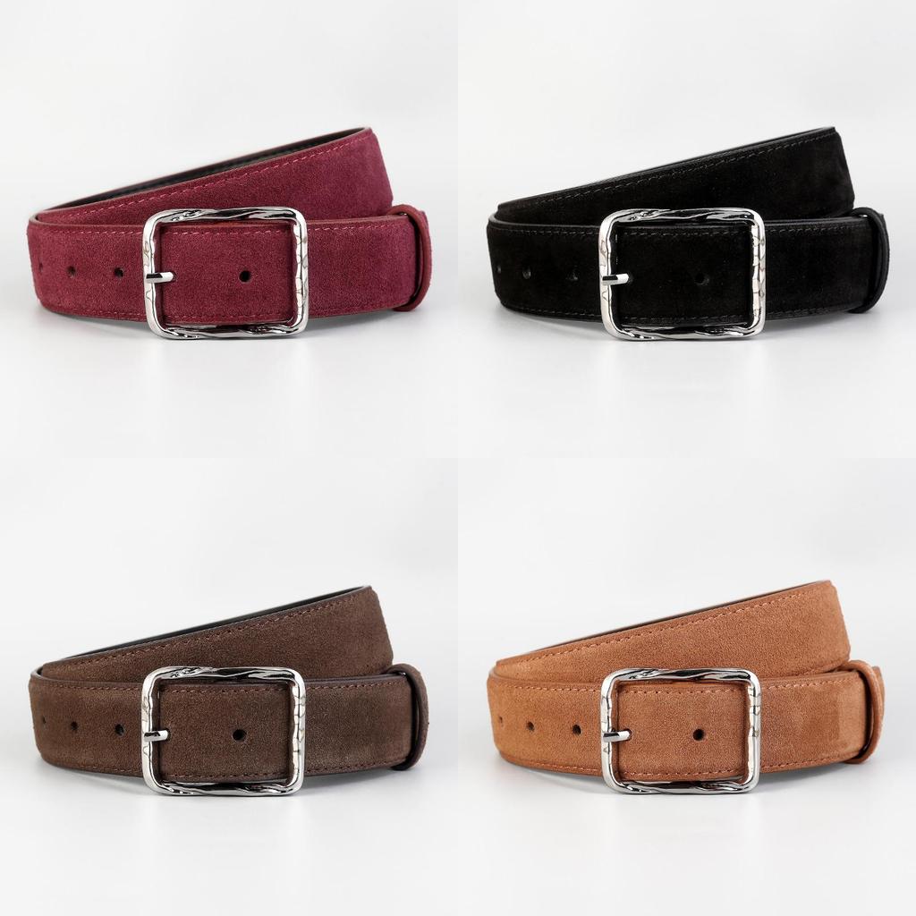 Minimalist Leather Waist Belt For Women With Zinc Alloy Buckle For Business And Casual Style