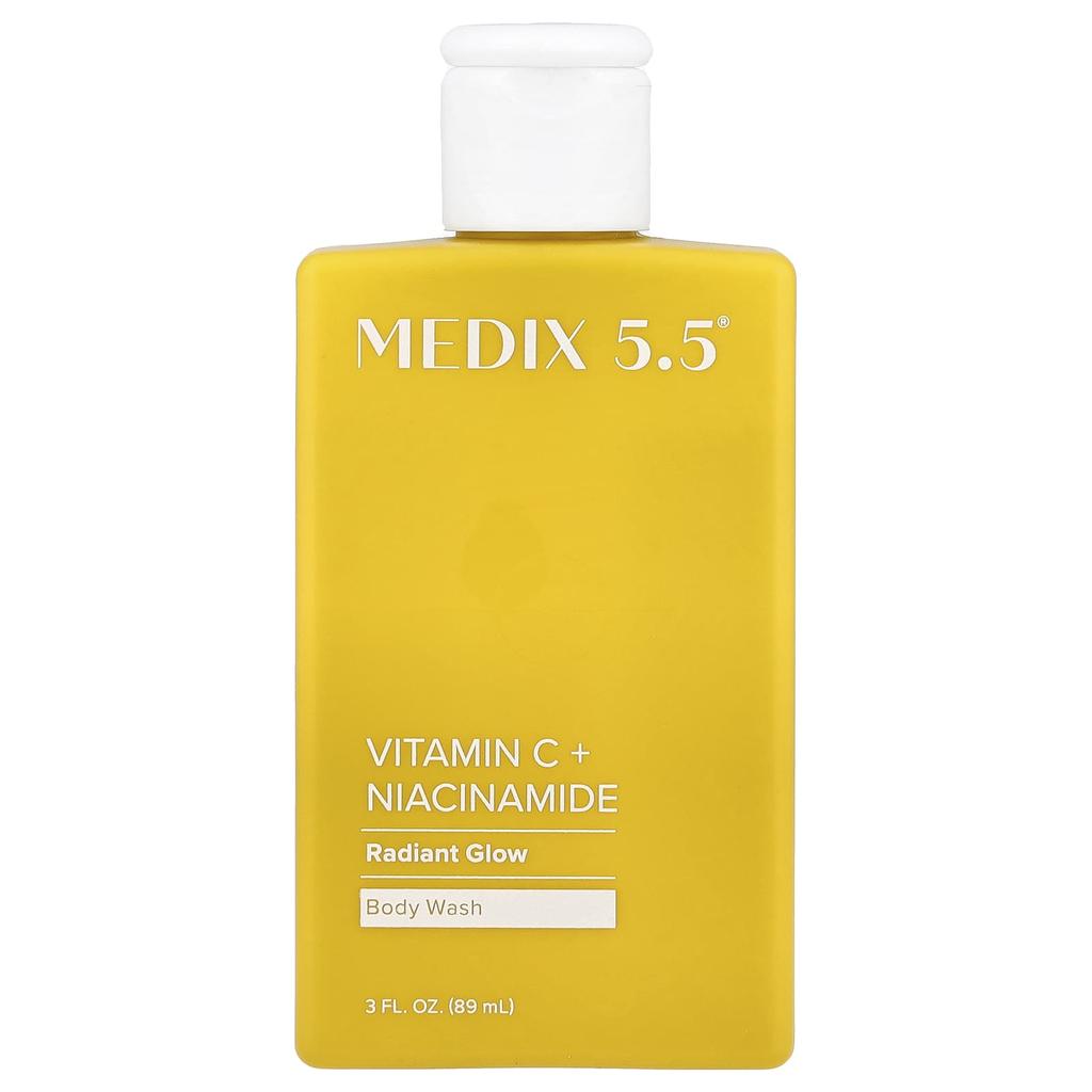 Medix 5.5 Radiant Glow Body Wash, Vitamin C + Niacinamide, 89 Ml (3 Fl Oz)