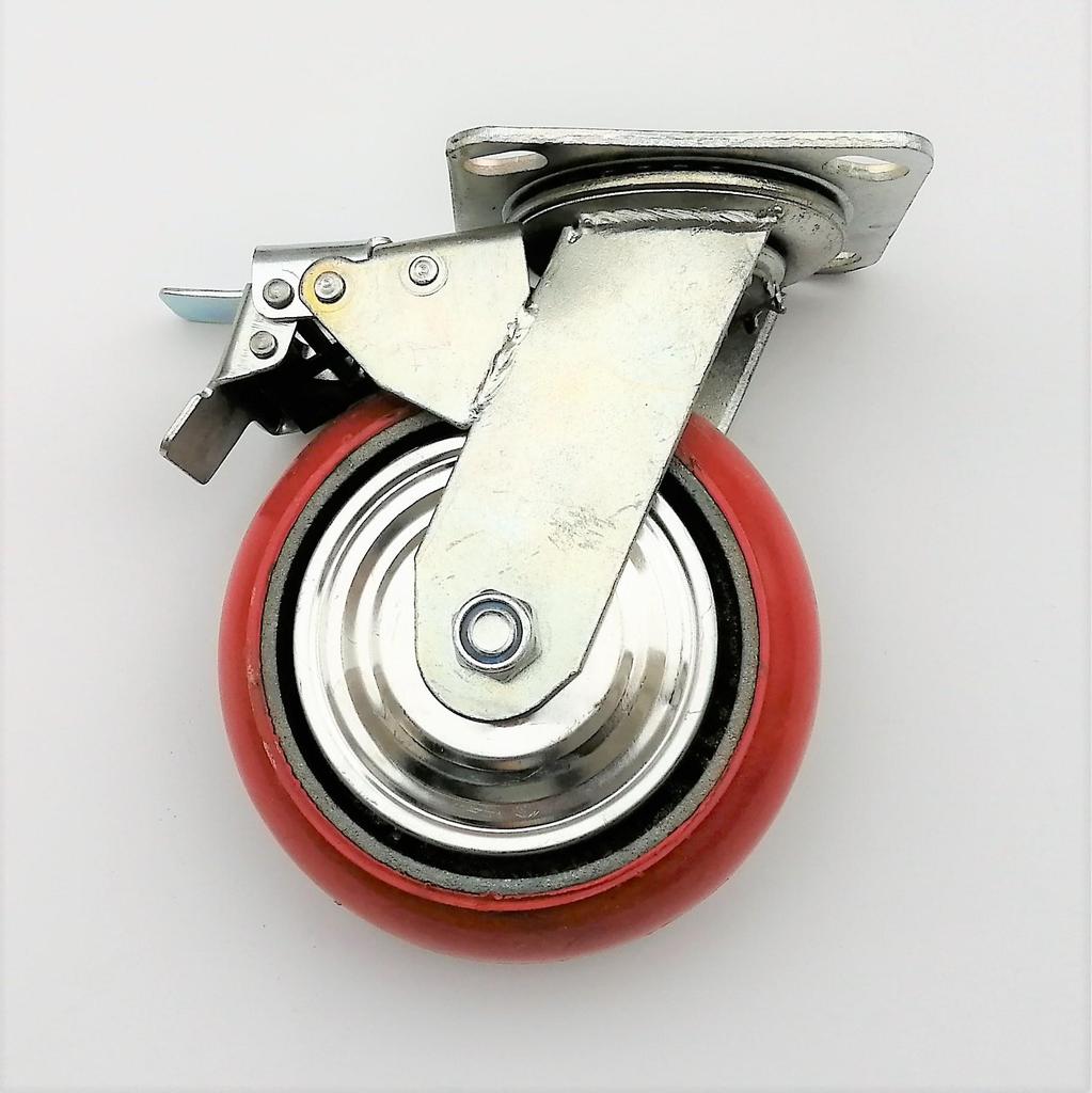 Heavy Duty Korean Style Swivel Caster with Iron Core and Polyurethane Wheel
