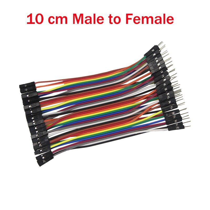 

120Pcs 10cm Dupont Line Male to Male Female to Male and Female Female Перемичка Dupont Cable 40Pcs Для arduino DIY KIT 10cm male to female