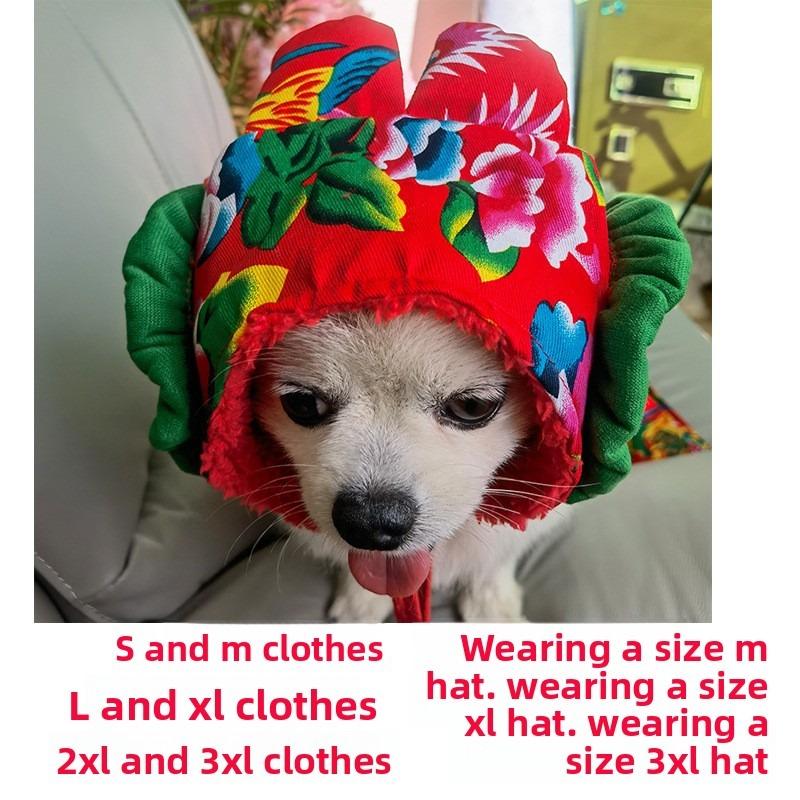 Big Flowered Jackets, New Year Gowns, Small, Medium and Large Dogs, Pet Dogs, Cats, French Bulldogs, Clothing and Supplies, Cat Clothing