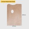 Oval Wooden Painting Palette with Handle - Irregular Shape for Oil and Acrylic