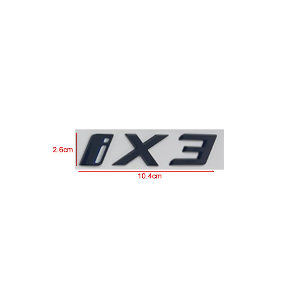 3D Letters Emblem Badge Car Rear Trunk Logo Sticker for BMW iX I3 I4 I7 iX3 iX4 iX7 Glossy Black Accessories