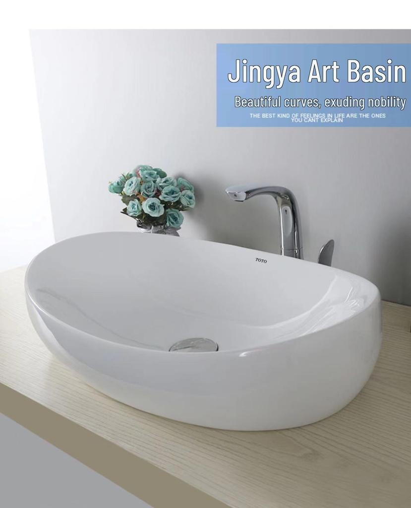 TOYO Ceramic Countertop Basin PJS01W/02/03W Tabletop Bathroom Washbasin LW709B