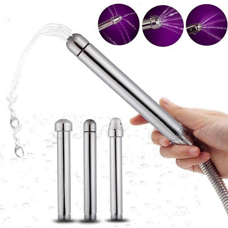 Cabezal de ducha Anal con 3 boquillas, limpieza vaginal, kit de enema de irrigación colónica