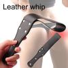 Harmless Slave Whip Wooden Handle Useful Woman Sex Game Flirting Flogger