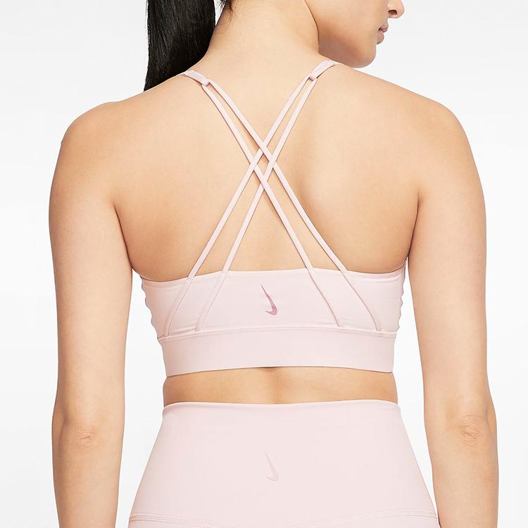 Nike Swoosh Luxe Medium Support Sports Bra Women Underwear Rose-Red CJ0545-699