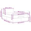 Ottoman Bed with Mattress Dark Grey 120x200 cm Velvet