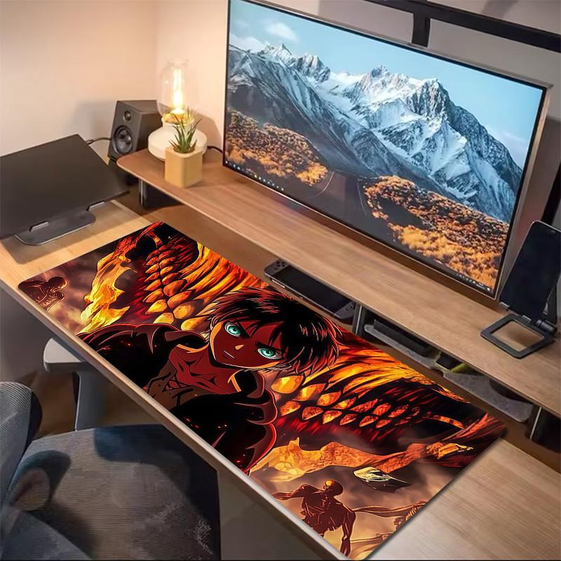 Attack On Titan2 Print  Cushion Non-slip Laptop Tablet Big Mousepad XXL Mat Mini PC Playmat With Lock Edge