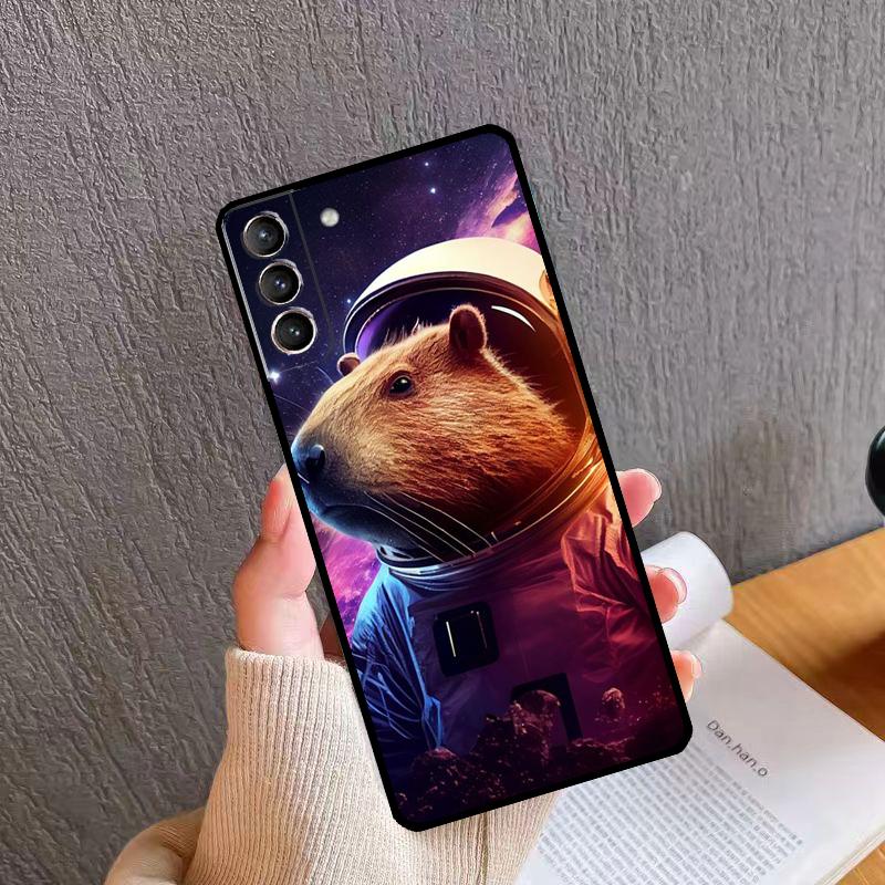 Cartoon Capybara Phone Case For Samsung Galaxy S24 S26 Ultra S20 S21 S22 S23 S25 Plus S10 S24 S25 FE Cover