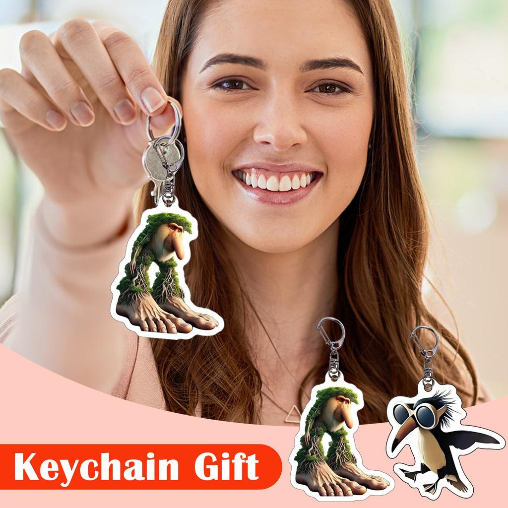 Keychain Funny Abstract Acrylic Keychain