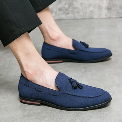 Elegantní Pánské Boty Klasické Společenské Mokasíny Pánské Značkové Boty Italská Móda Semišové Střapcové Kožené Boty Formální Mokasíny Pánské Kožené