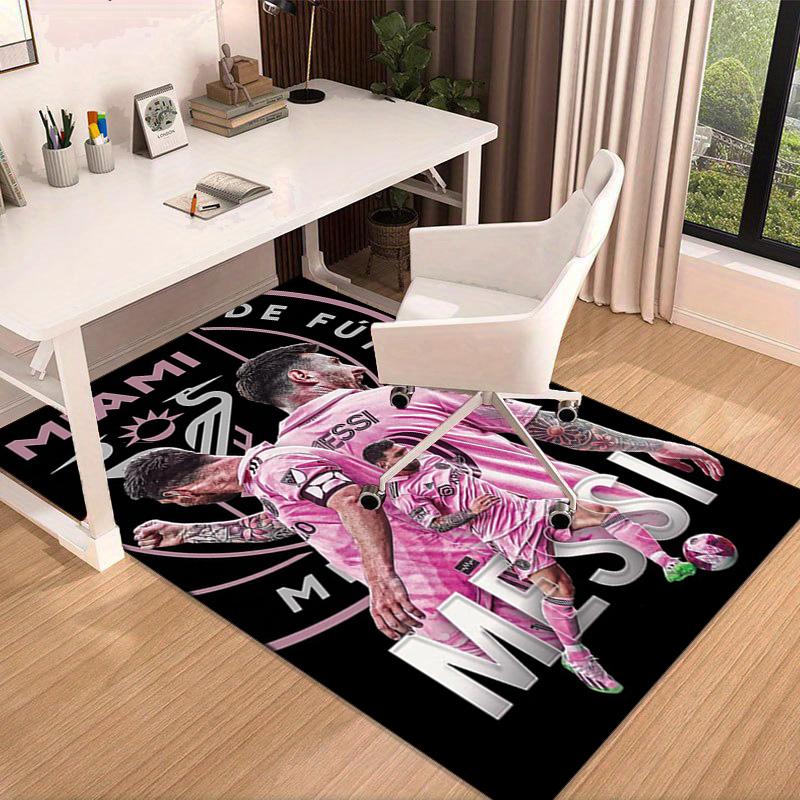 Messi's Pink  Area Rug for Office, Chair Rug, Decorative Carpet Livingroom Mat, Large Size Fan gifts Christmas gifts
