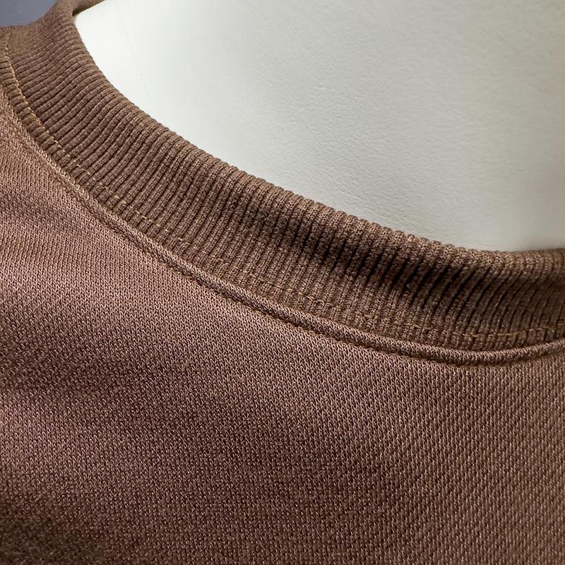 2024 Men's Crew Neck Sweatshirt: Spring/Autumn Casual Long Sleeve Pullover