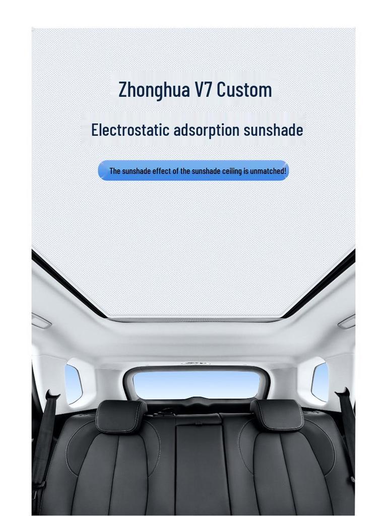 Zhonghua V7 Electrostatic Suction Sunroof Sunshade Sun Protection