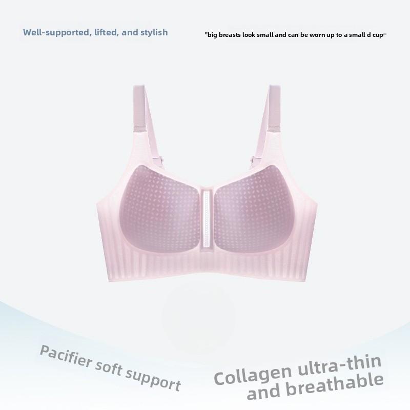 Dames Zomer Dun Stijl Grote Borst Tonen Kleine Vaste Cup IJszijde Koel Gevoel Gelei Strip Zachte Ondersteuning Verzamelen Geen Spoor Ondergoed