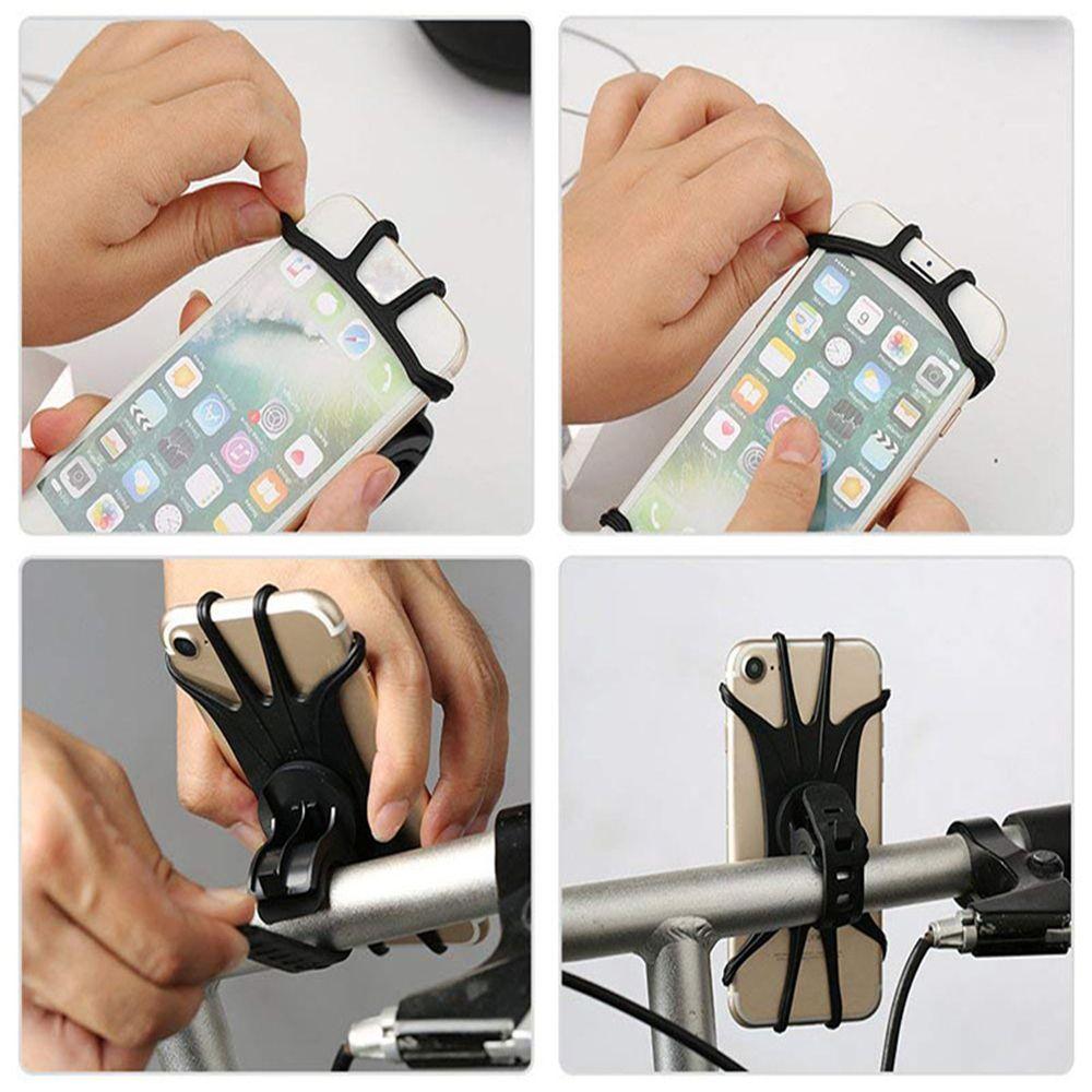 Universal Handlebar Rack Smartphone Bike Phone Holder MTB  Motorcycle Stand Bicycle Bracket Strap