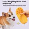 Indoor/Outdoor Dog Chew Toy Sound Latex Slippers Shape Teeth Cleaning Training Play for Small Medium Large Dogs & Puppies