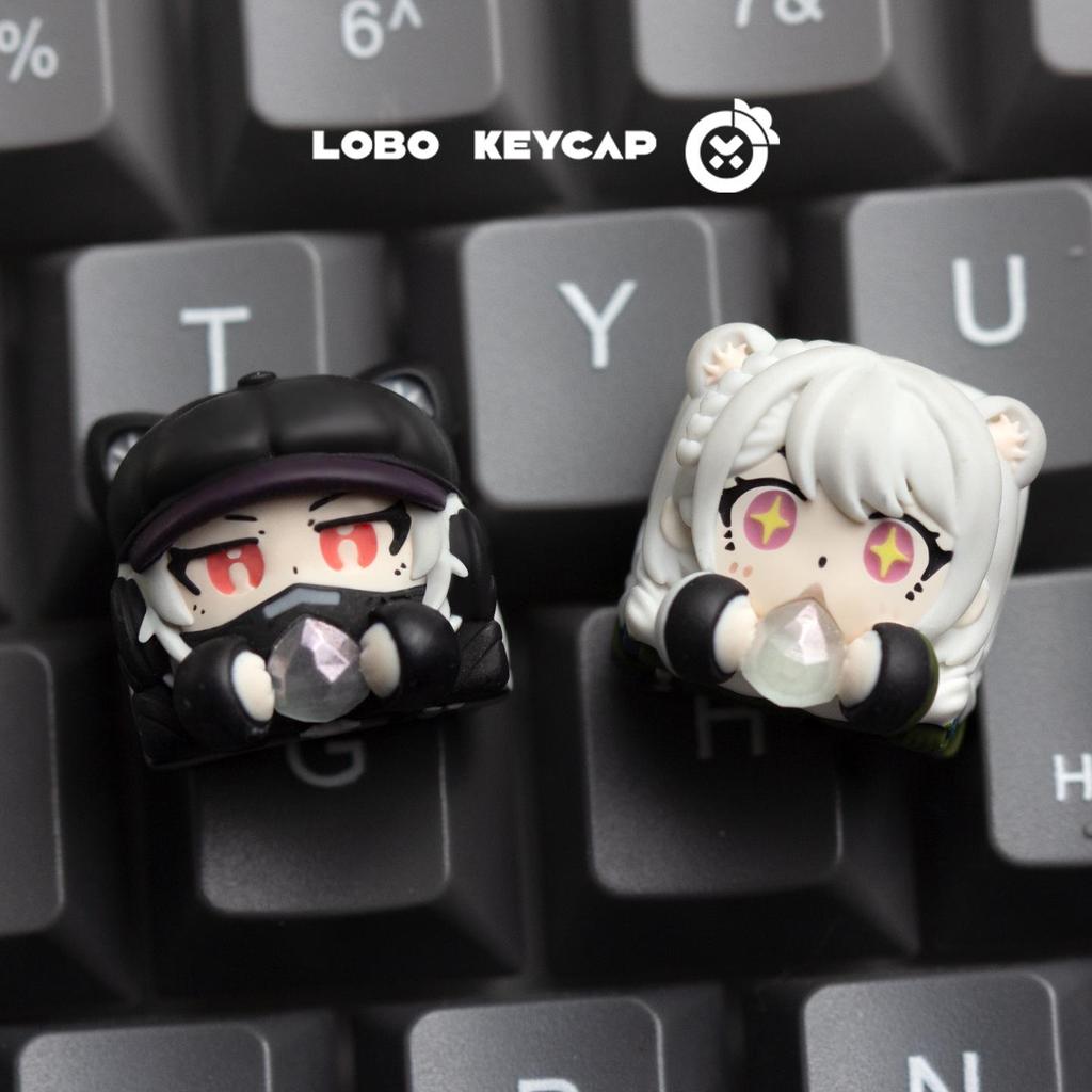 Delta Luna Ma Xiaowen Heart of Africa Ocean Teardrop Resin Keycap for Mechanical Keyboards