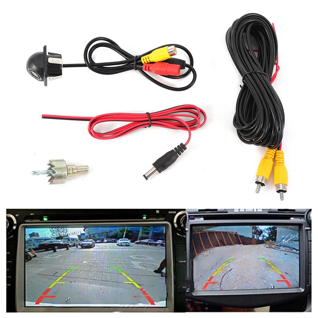 Ultraklare 170 Grad Farb-CCD-Kamera Auto Wasserdicht 8 LEDs Licht 20mm0,8in Bohrer Rückfahrkamera
