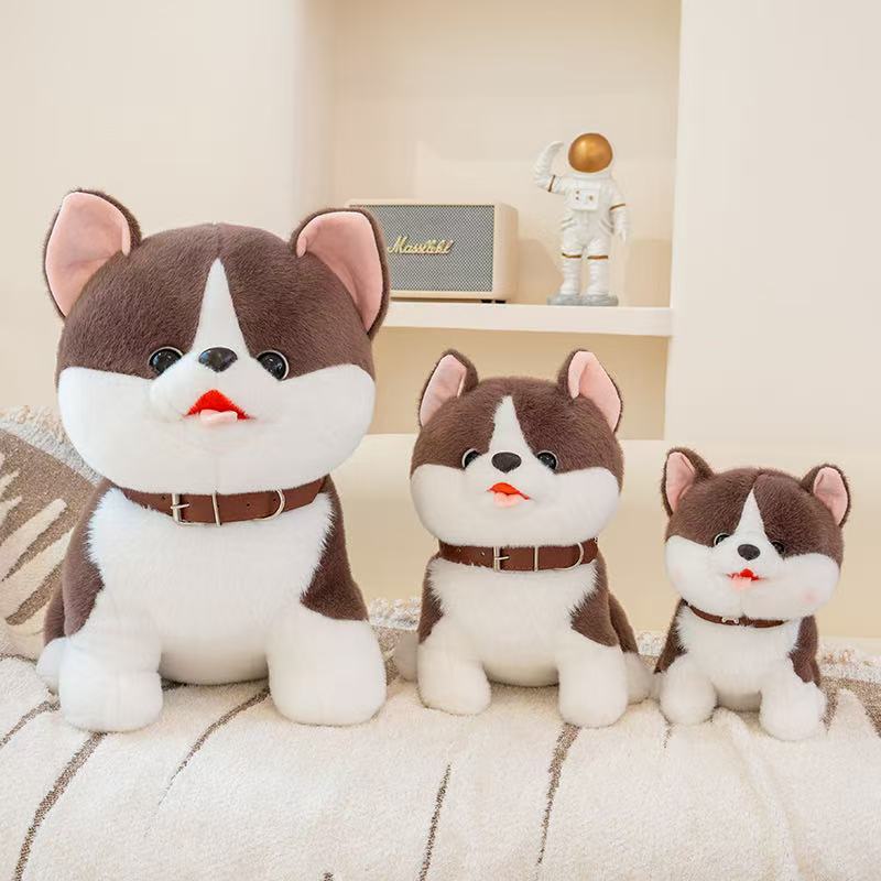 25/35cm Glückshund Puppe Stofftier Plüschtier Handgemachte Puppe Cartoon Anime Niedliches Kissen Kissen Lustiges Kindergeburtstagsgeschenk Puppe