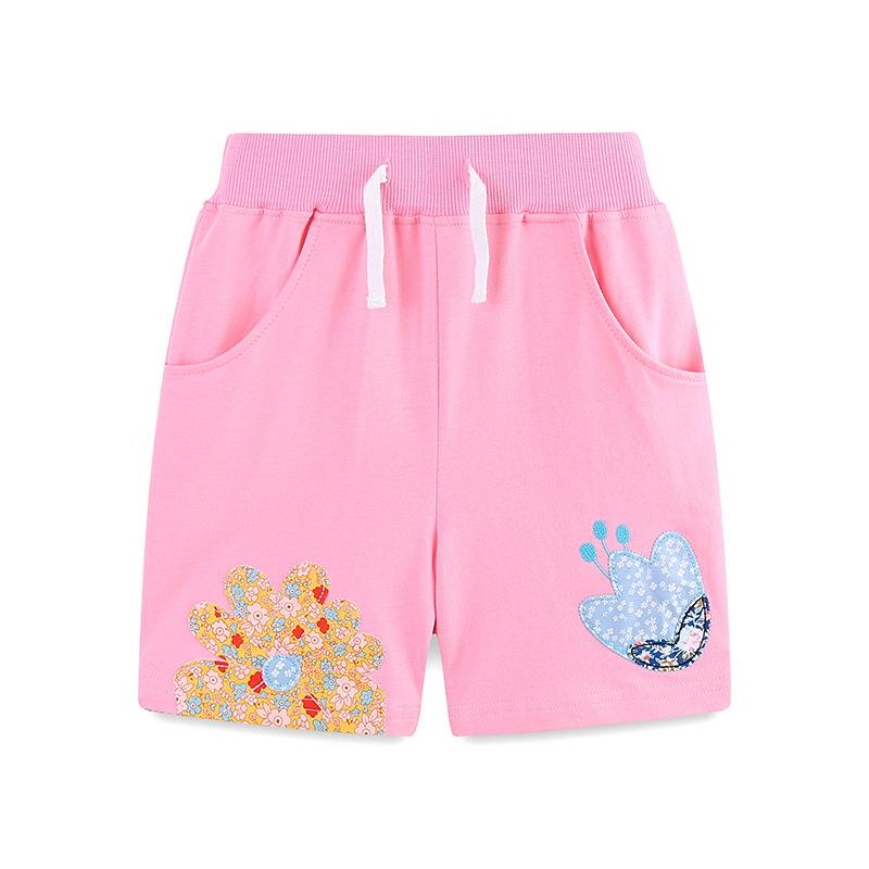 Girls' Sports Shorts Summer Children's Pure Cotton Shorts Small to Medium Children's Casual Trousers
