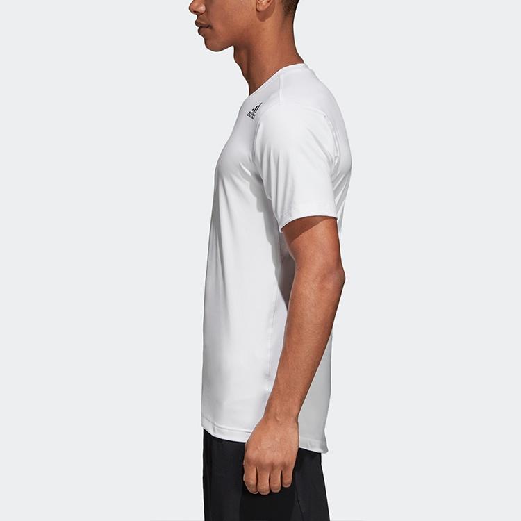 adidasFreelift Fit Cl Sports Training Tight Breathable Round Neck Short Sleeve White Men's CX0212