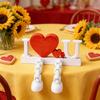 I Love U Figurine with Articulated Legs Movable Joints Love Heart Fidget Toy Wedding Party Desktop Decoration Ornament Valentine's Day Romantic Gift