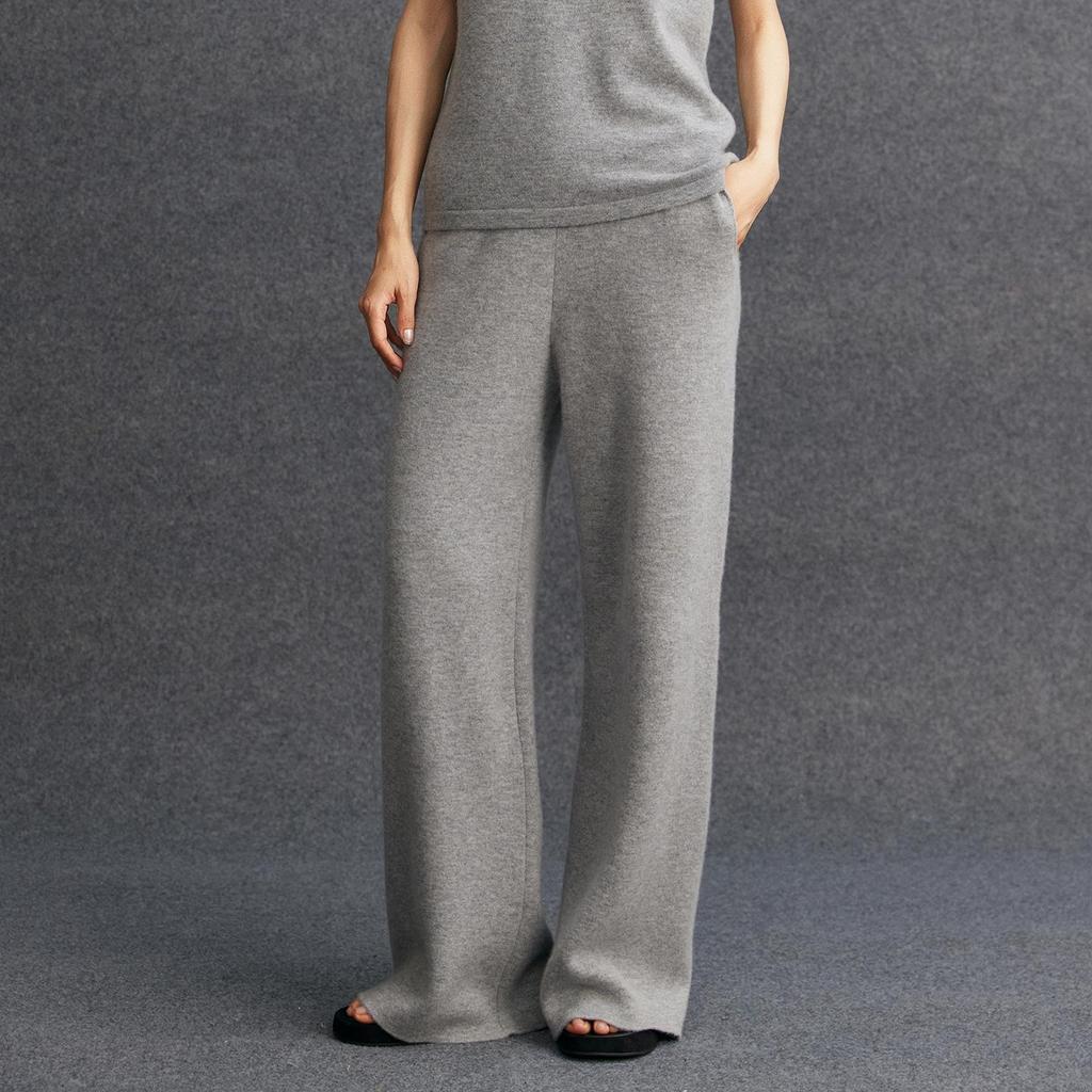Set di maglieria casual da donna in cashmere, vestibilità larga, tre pezzi, per Autunno/Inverno