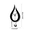 Modern Water Dropping Design Wall Clock Creative Acyrlic Pendulum Clock for Home Bedroom Living Room Office Decoration