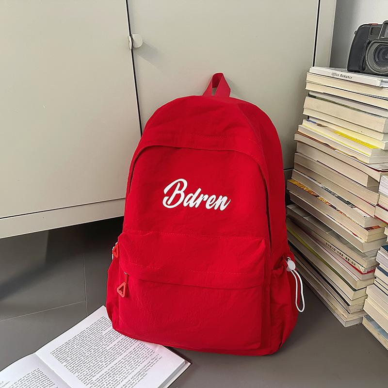 New Fashion School Bag Women's Large Capacity Backpack Lightweight Versatile High School Student Junior High School Student Backpack Tide