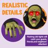 Joyfy 1pc Groundbreaker Halloween Decorations Zombie with Sound and Flashing Eyes Outdoor Scary Halloween Yard Decorations