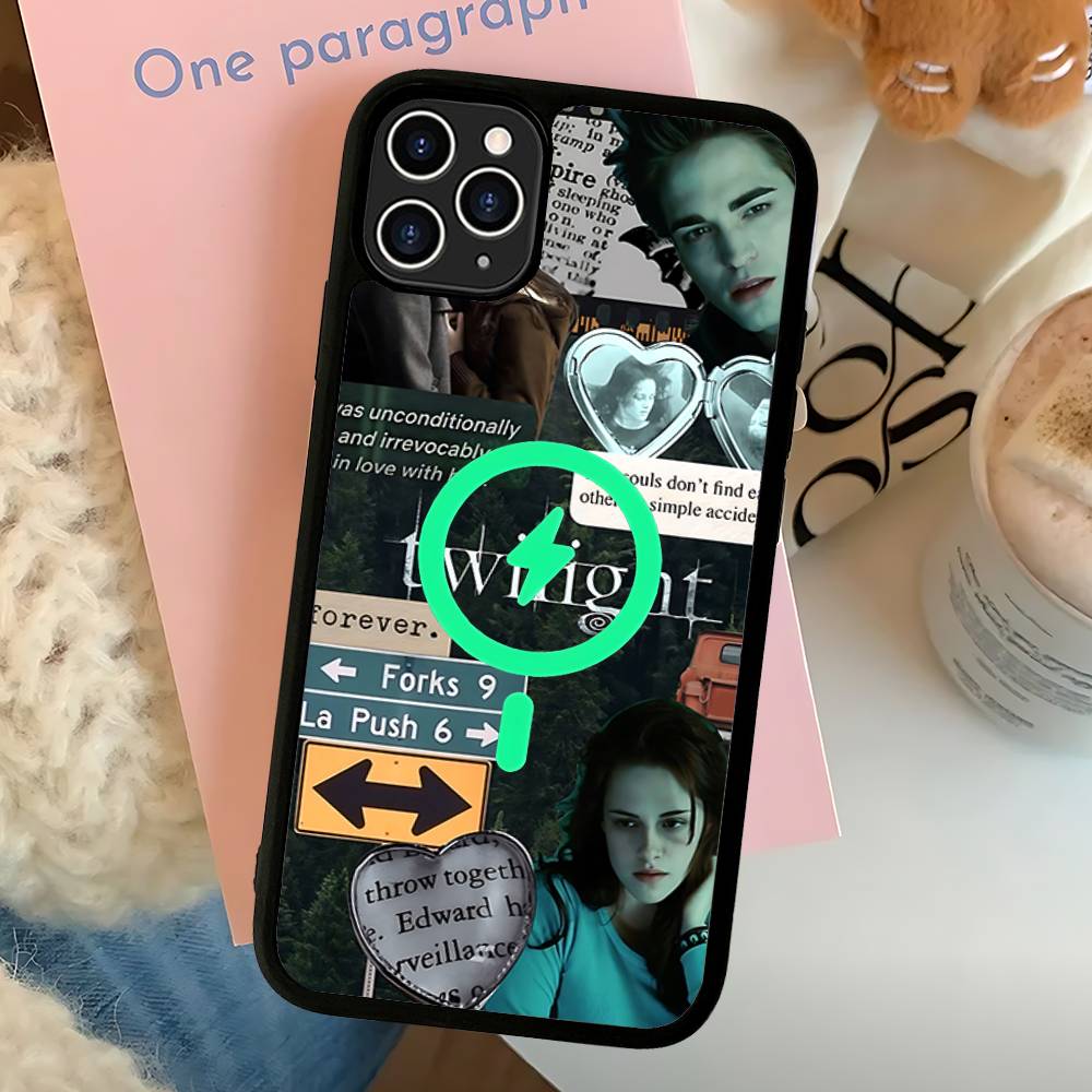 TV Twilight Isabella Edward Cullen For Magsafe Magnetic Wireless Phone Case For IPhone 11 12 13 14 15 16 17 Pro Max Plus Cover