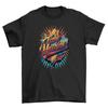 Retro_66 Groovy Sunburst Design, Funny T-shirt for Vintage Lovers! 100% Cotton,