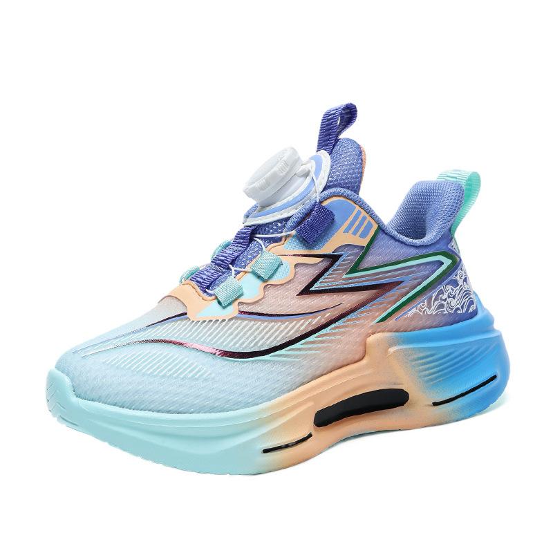 Boys' sneakers 2025 new spring trendy cool children's shoes boys soft sole lightweight knob running basketball shoes