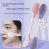 Doppelfunktionaler 2-köpfiger Silikon-Maskenpinsel für selbstgemachte Schlammmasken und Beauty-Make-up. Perfekt zum Verschmieren und Reinigen.