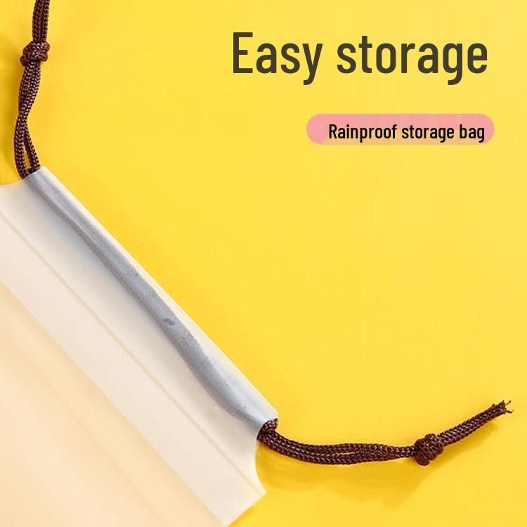 Large Waterproof Drawstring Umbrella Storage Bag - Semi-Transparent, Car-Mounted, Wet/Dry Use