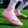 Men's High-top Football Shoes Colorful Outdoor Long-spike Sports Football Boots Large Size Youth Sports Kids Football Boots