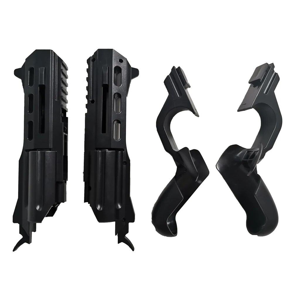 

Быстрая установка пистолетных рукояток Combo VR Experience Gun Stock для Oculus Quest 2 Shooting Game Controller Gun Holder