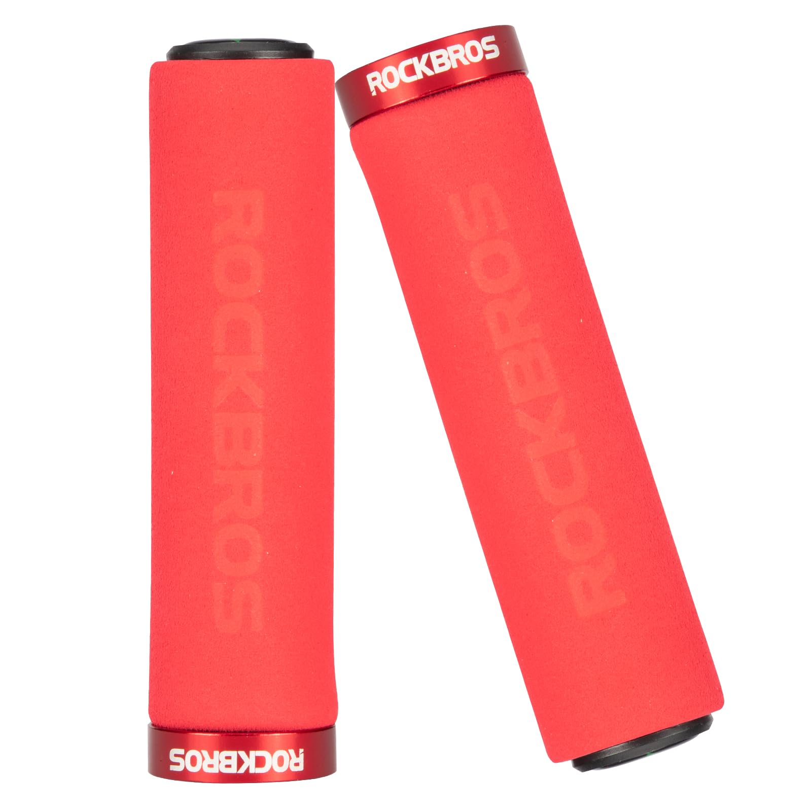 

ROCKBROS Bicycle Handlebar Grips with Shock Absorbing Ergo Ultra 22mm Inner Easy Replacement for Cross and Left and Right Set Grips, Sponge, Grips,