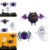 Halloween-Papierlaterne mit gruseliger 3D-Spinnenfledermaus und Geist für eine schaurig-schöne Dekoration