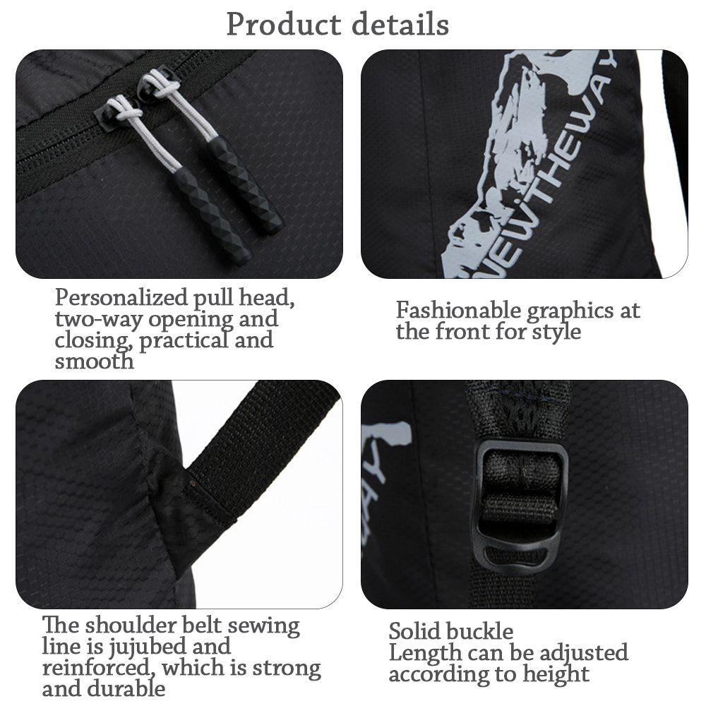 Sport Outdoor Unisex Light Foldable Backpack Hiking Rucksack Waterproof Mountaineering Bag