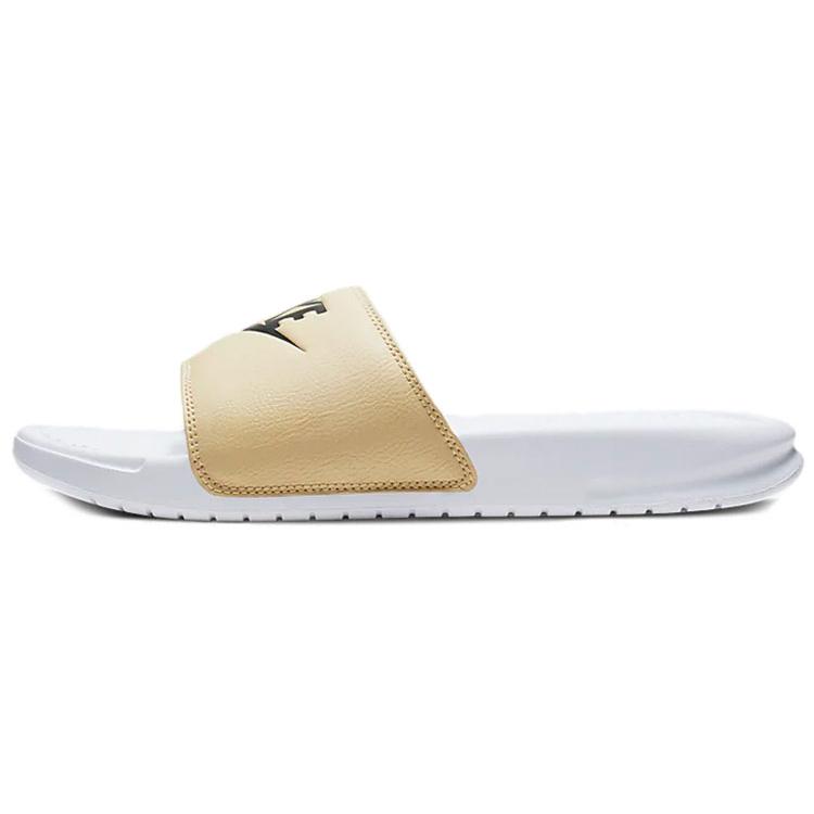 

Новые шлепанцы Nike Benassi Jdi Белый/Золотой 343880-108 42.5